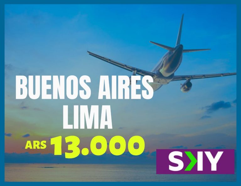 Vuelo hacia Lima Perú por SKY Airlines