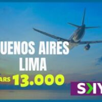 Vuelo hacia Lima Perú por SKY Airlines