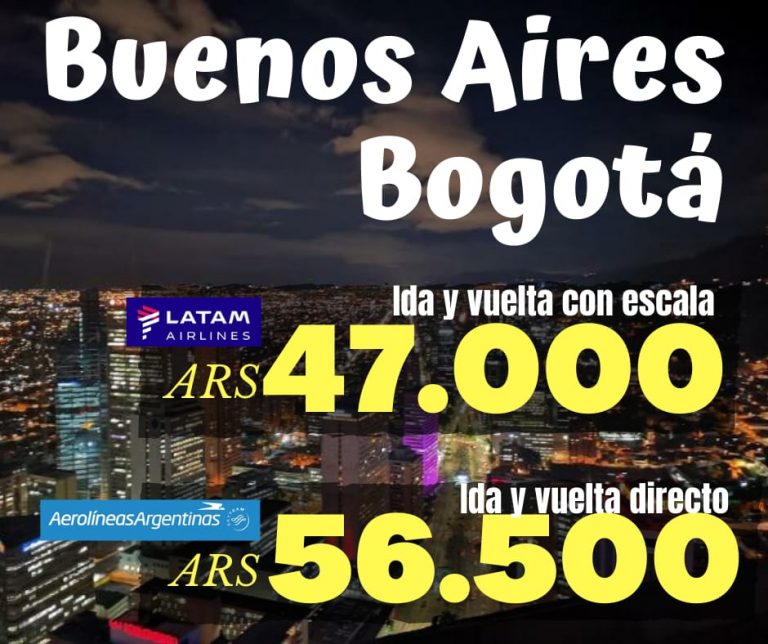 Vuelo Ida y Vuelta a Bogotá por